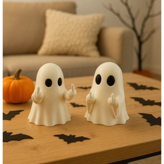 kit 2 Fantasmas Mostrando Dedos em Oferta na Shopee