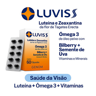 Luvis S 60 Cápsulas | Suplemento Ocular c/ Luteína, Zeaxantina e Ômega 3 | Saúde da Visão em Oferta na Shopee