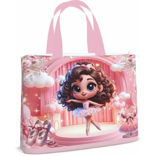 Bolsinha Porta Necessaire_estojo_30x20_Ballet_ Bailarina_ Escola em Oferta na Shopee