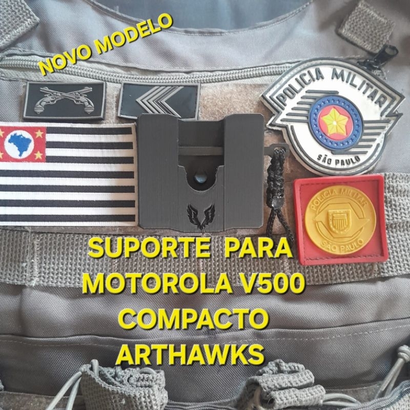 SUPORTE COP P/ V500 MOTOROLA (PMESP) @ARTHAWKS PARA COLETE MODULAR