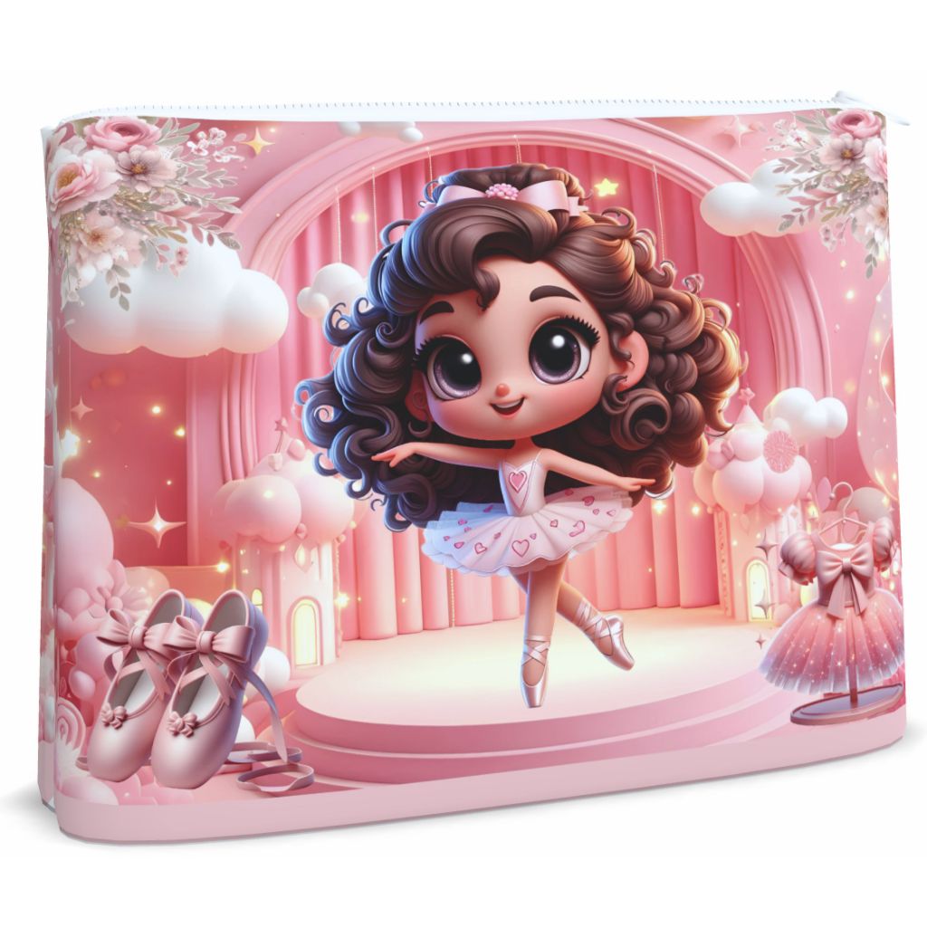 Necessaire 14x20_ Ballet_ Bailarina_ Escola