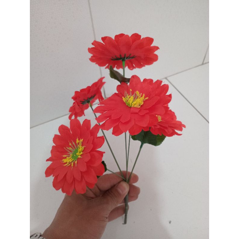 flor dalia artificial diversas cores. de 30 centímetros