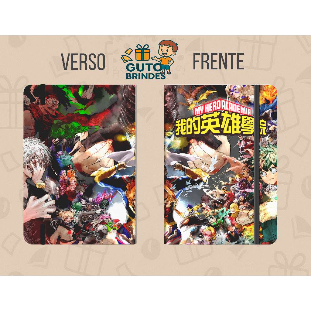 Caderno Moleskine Animes – 160 Paginas - Capa Dura PAPEL POLEN 90GR - Tamanho 21x14 cm - ENVIORAPIDO
