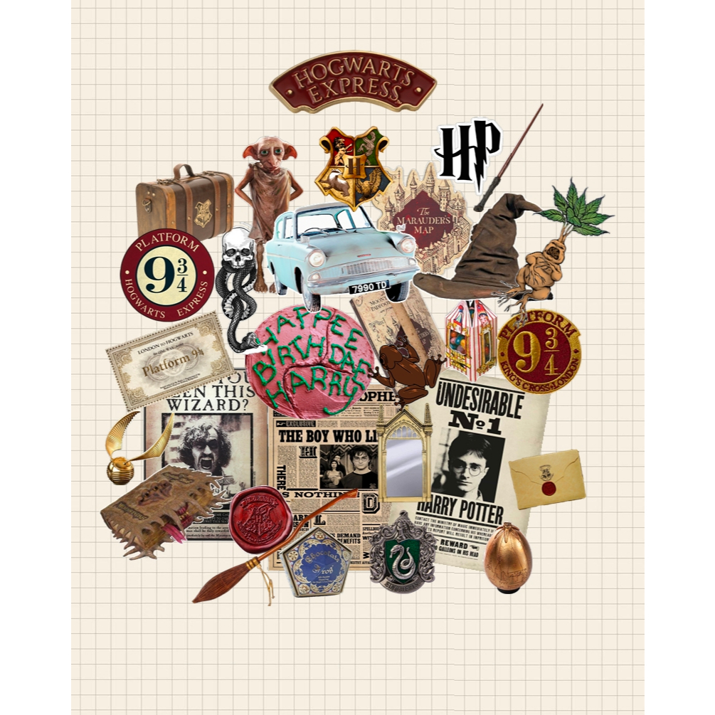 Adesivo Harry Potter Stickers Hogwarts para Kindle Garrafa Scrapbook à prova d'água