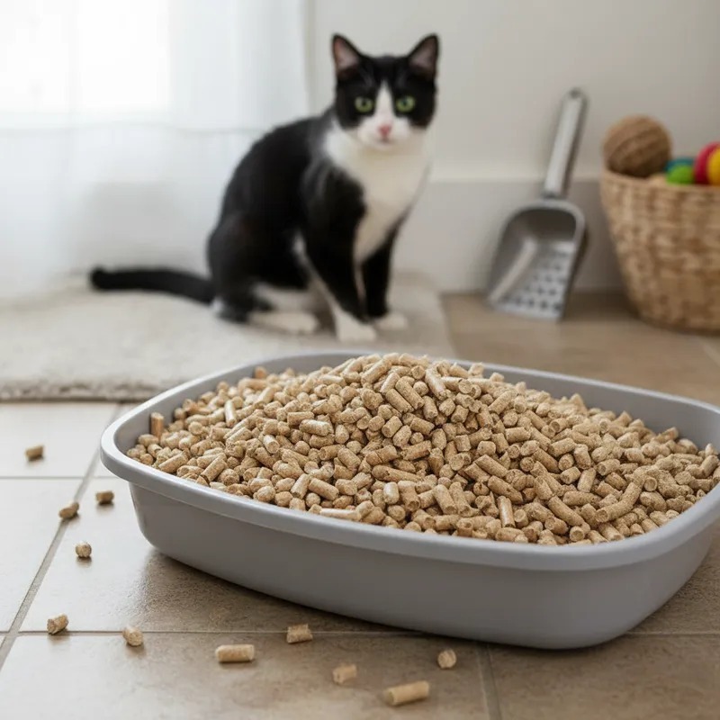 Granulado Madeira Pra Gatos/Coelhos/Roedores Pct 2,5kg