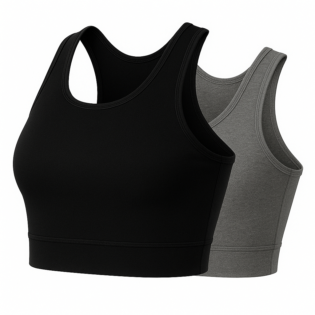 Kit 2 Top Academia Fitness Sustentação Nadador Regata Adulto Feminino Roupas Premium em Oferta na Shopee