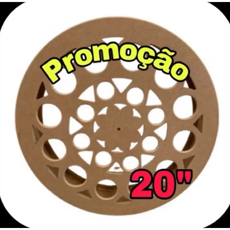 Carretilha 20” Pesronalizada Com Rolamento Duplo ( 50 cm ) em Oferta na Shopee