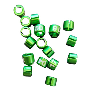 20 Anilhas Marcação Abertas Numerada 2.2mm - Coleiro Bigodinho em Oferta na Shopee
