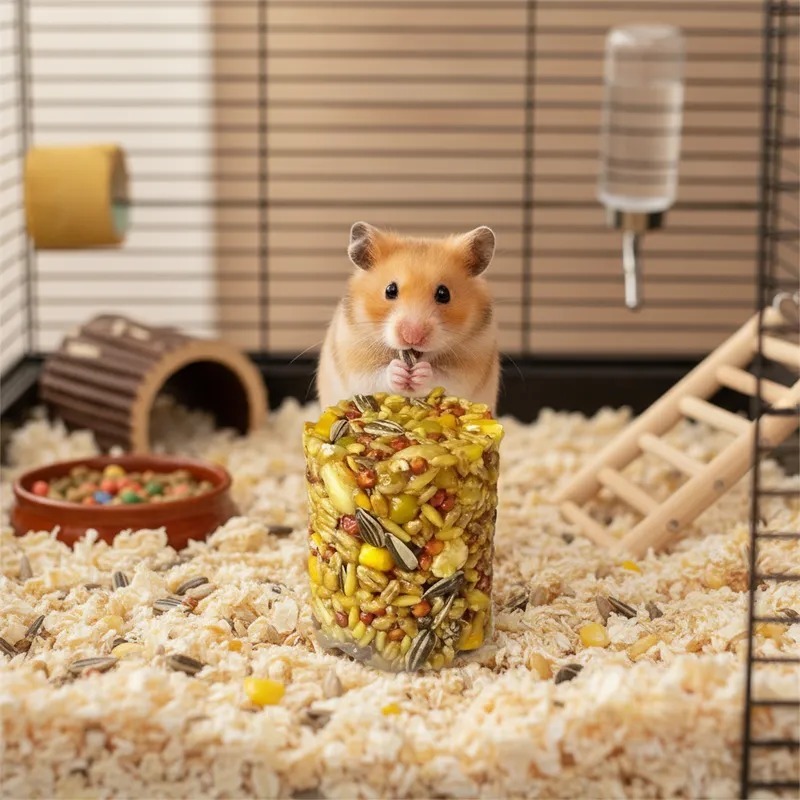 Ração Em Bloco Semente Para Roedores Hamster Premium - 1 Unidade em Oferta na Shopee