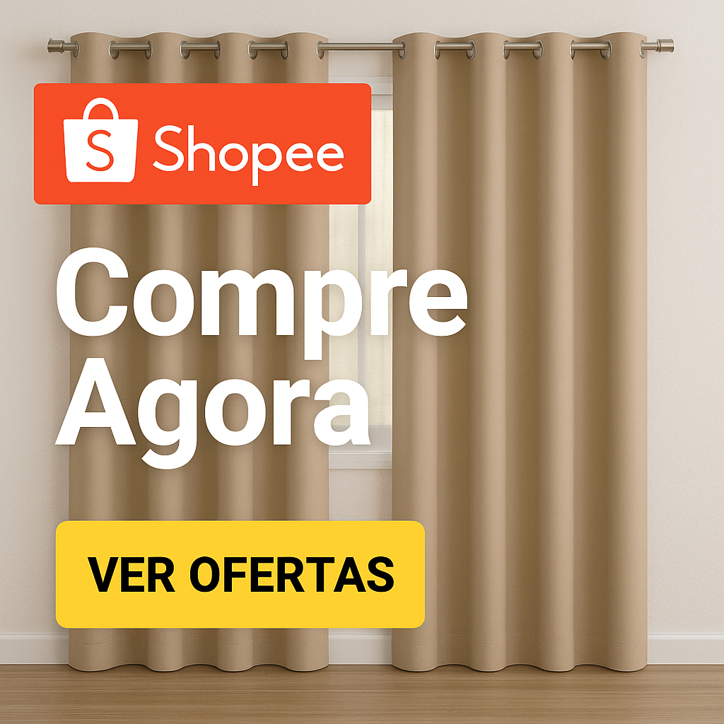 Cortinas para sala 3 00 x 2 20 Para Escritório Quarto Sala grande Ilhós Cromado Oxford