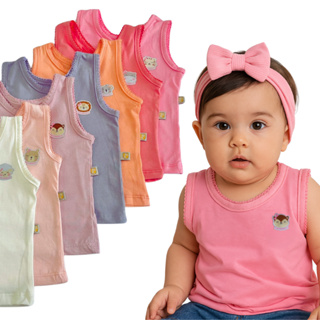 Kit 5 Camisetas Regata para Bebê - 100% ALGODÃO em Oferta na Shopee