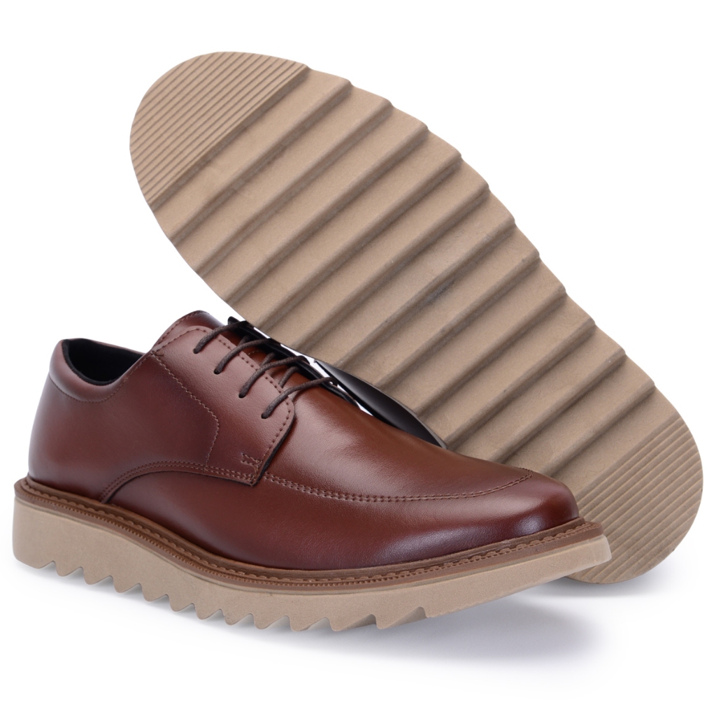 Sapato Masculino Social Brogue Cadarço Plataforma Tratorado17236 promoção