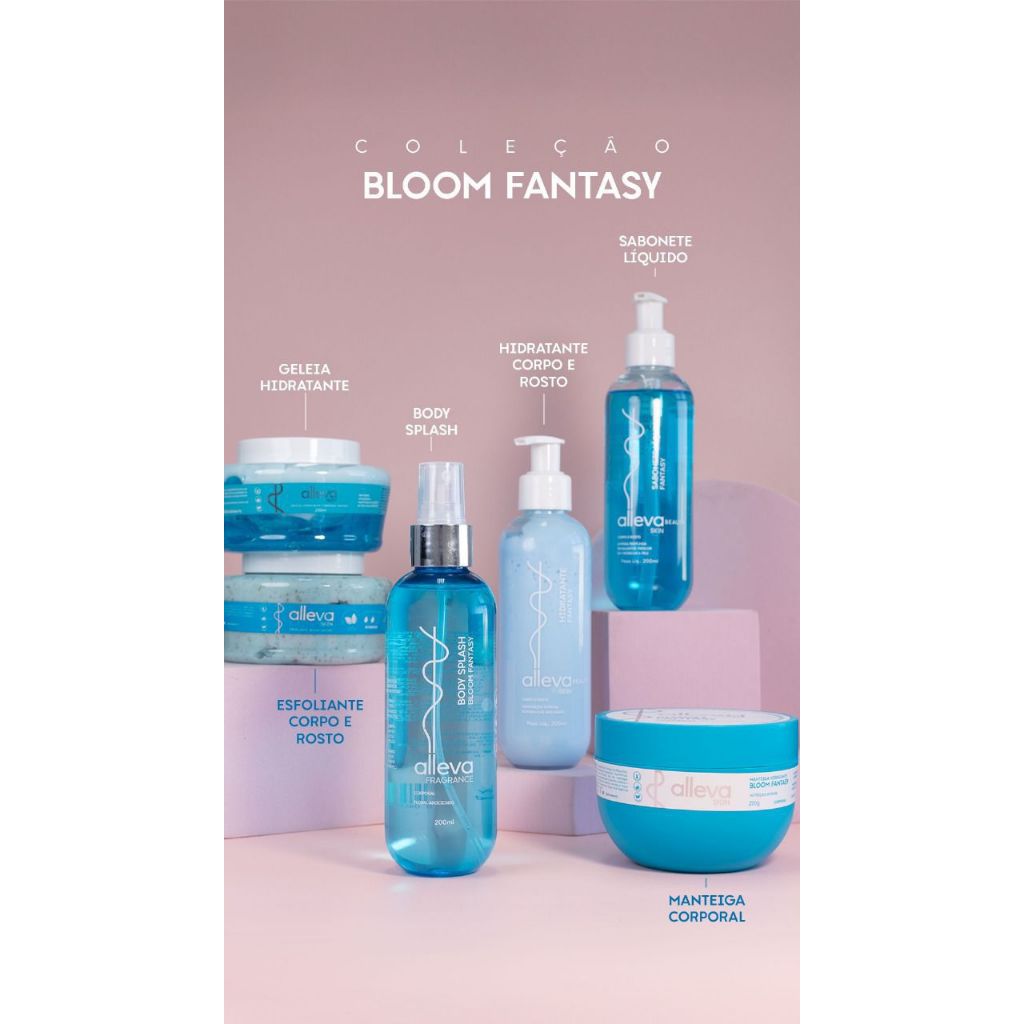 Kit Linha Completa Geleia Body Splash Manteiga Sabonete Hidratante - Alleva Beauty em Oferta na Shopee