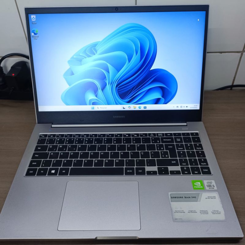 Notebook Samsung X40 i5 10gen 8Gb Nvidia GeForce MX110 2Gb 1Tb HD + SSD