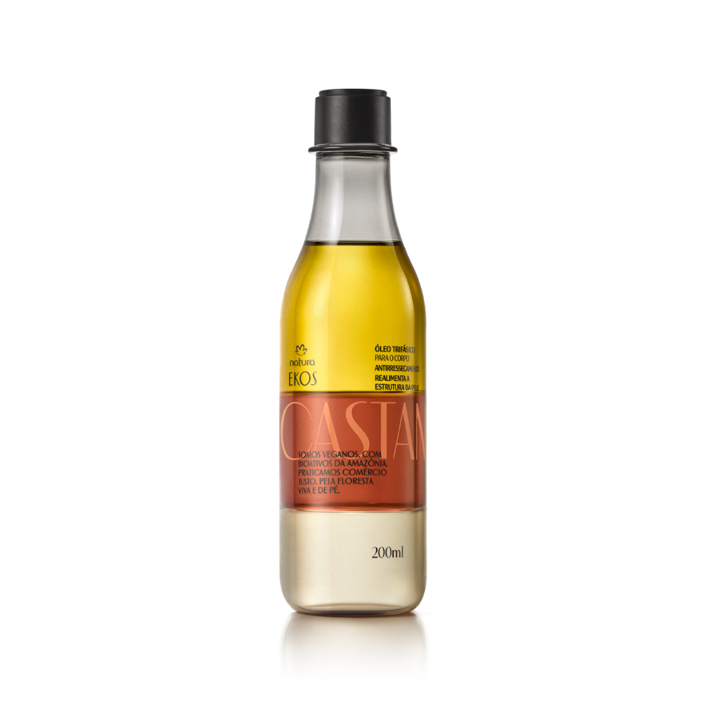 Óleo Trifásico Desodorante Corporal Natura Ekos - Castanha - 200 ml