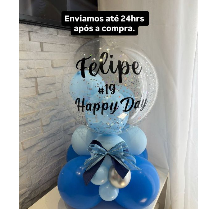 Kit Balão Personalizado para Aniversário Bexigas com frase