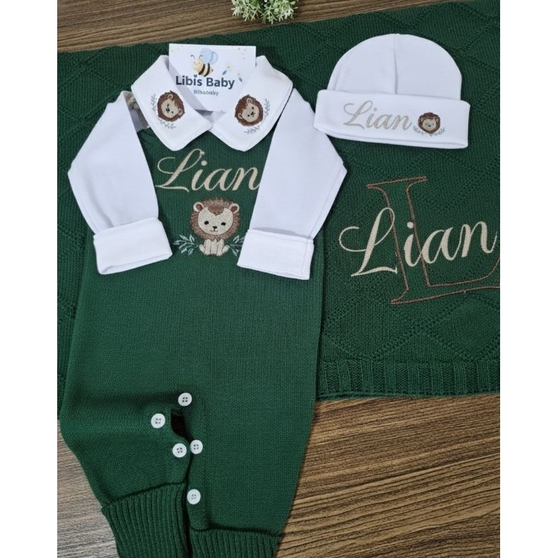 🔥conjunto 5 peças saida maternidade de tricô em Oferta na Shopee