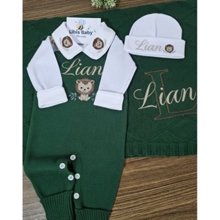 🔥conjunto 5 peças saida maternidade de tricô em Oferta na Shopee