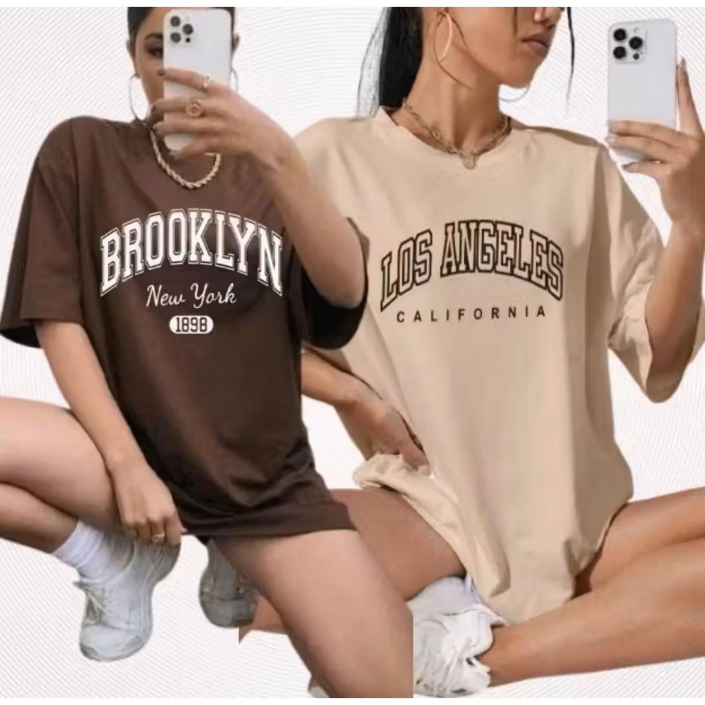 Kit 2 Camisetas Básicas Femininas Camisa T shirt Estampadas 100% Algodão