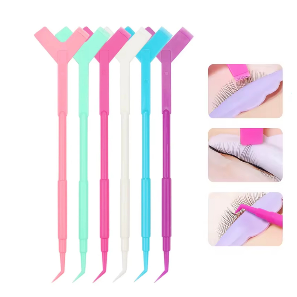 Kit 5 / 10 / 15 Palito Espátula Y Ponta Dupla Ferramenta Para Extensão de Cílios e Lash Designer em Oferta na Shopee