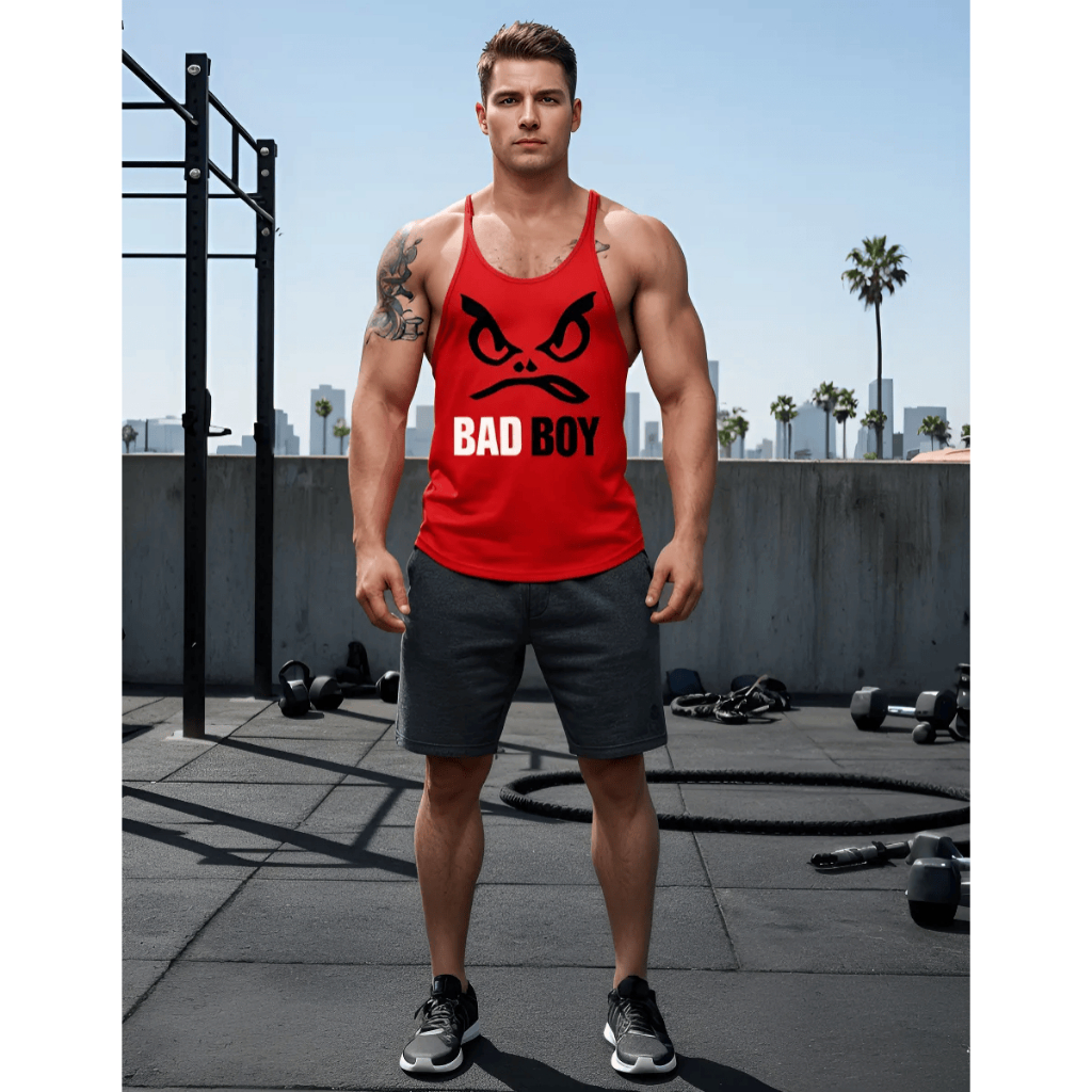 Camisa Regata Cavada Masculina Bad Boy Camiseta Academia treino musculação