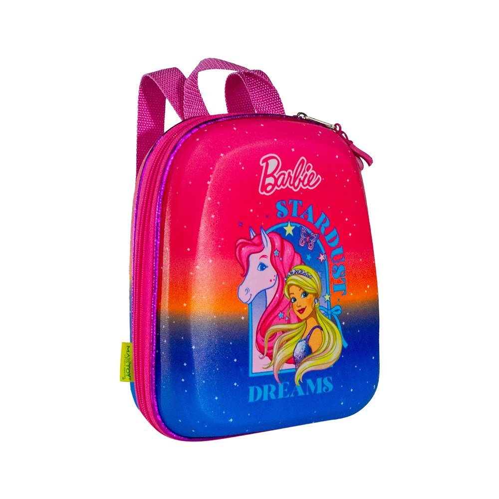 Mochila Infantil Barbie Tamanho Pequena  Estampa Personagem Escolar Colorida Fashion Creche Passeio