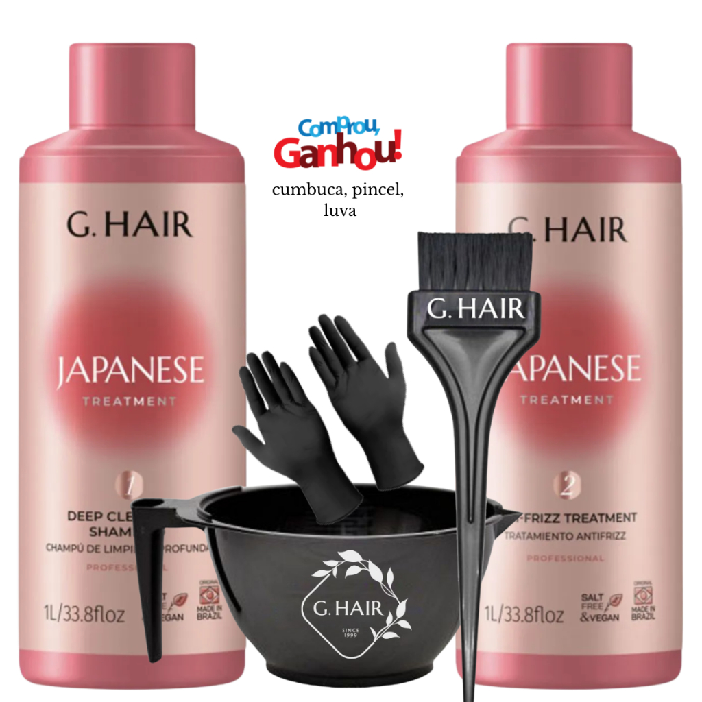 Ghair Tratamento Japonês 2x1 e Kit Aplicação Ghair