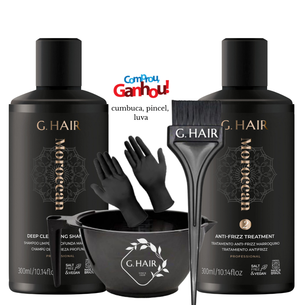 Ghair - Kit Marroquina 300ml - Original Marroquina GHAIR e Kit Aplicação em Oferta na Shopee
