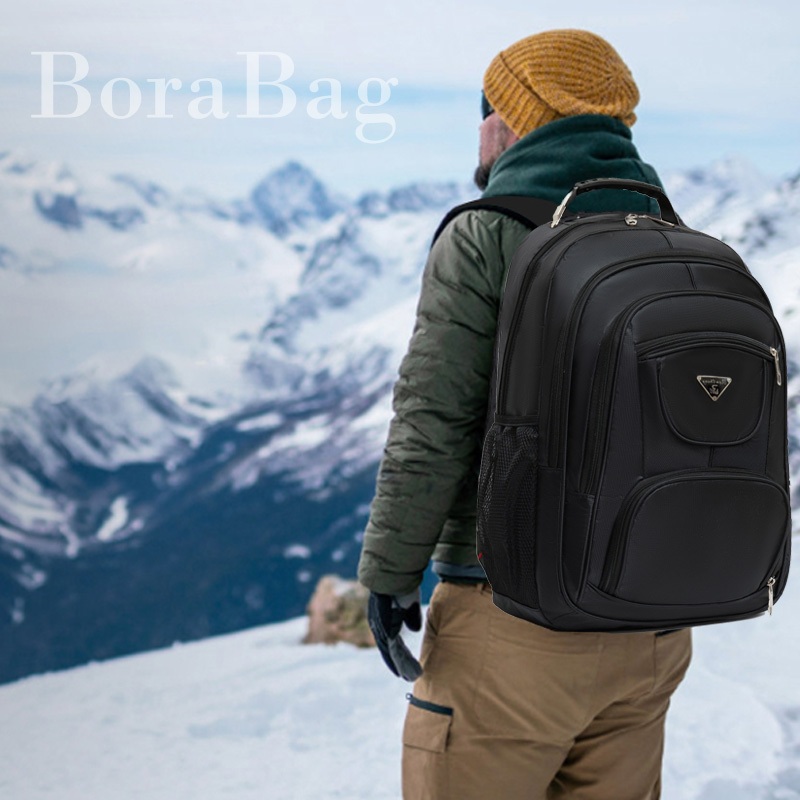 Mochila Executiva Unissex Impermeável com Alça de Aço – Grande Capacidade para Notebook, Viagem e Escritório