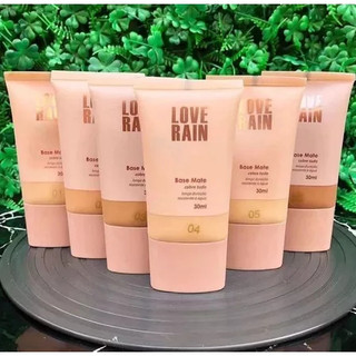 Base Líquida Love Rain Mate Alta Cobertura, Longa Duração e Resistente à Água