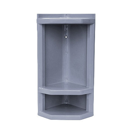 Cantoneira de Box Banheiro Plástica Prateleira de Canto Multiuso para Shampoos e Sabonetes AmpePlast em Oferta na Shopee