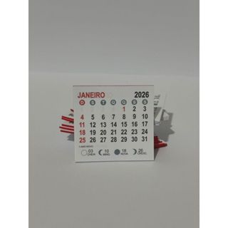 Mini Calendário 2026 em Bloco 5x5 cm | 200 Unidades | Brinde, Lembrança em Oferta na Shopee