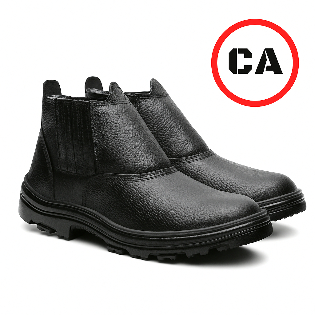 Bota De Segurança Botina Para Trabalhos Pesados com CA em Oferta na Shopee