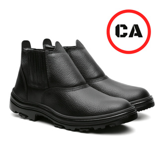 Bota De Segurança Botina Para Trabalhos Pesados com CA em Oferta na Shopee