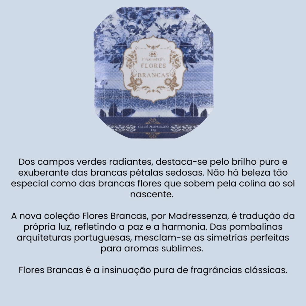 02 un. - Sachê Perfumado Guarda Roupa Madressenza Flores Brancas Karite -  Alecrim - Vinho-  Garden
