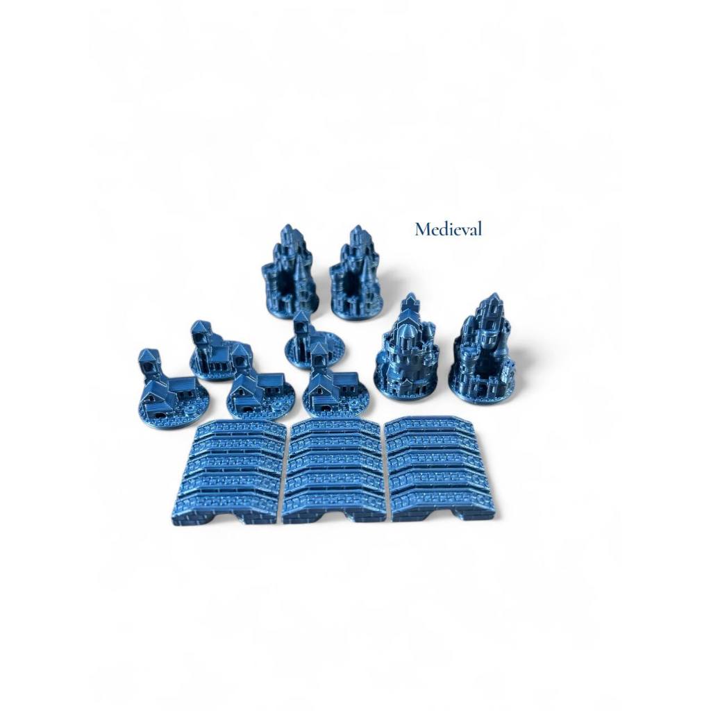 Catan Tematica Medieval - Componentes para Board Games