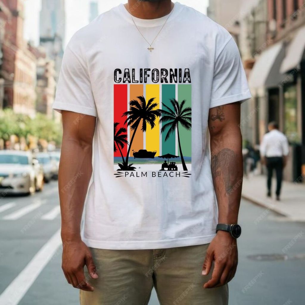 Camiseta California Estampada 100% Algodão Unissex Masculino Feminino Confortável