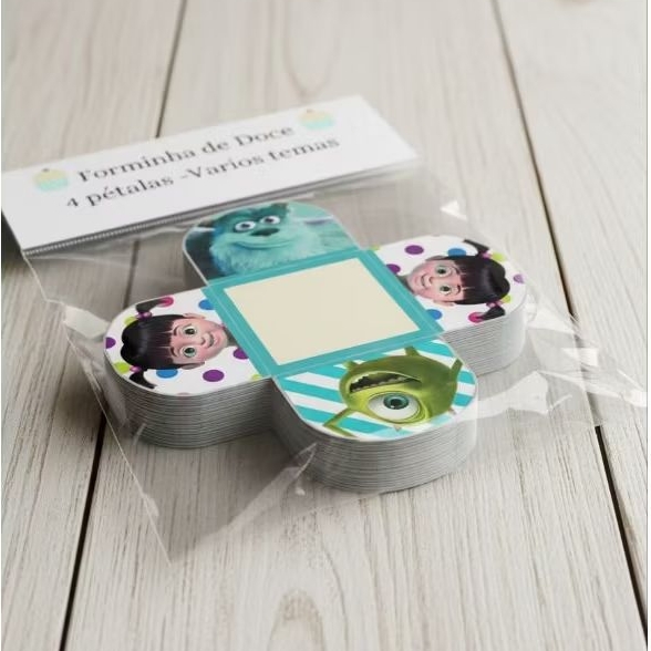 Forminha De Doce Monstros S.A 50/100/150/200 Unidades em Oferta na Shopee