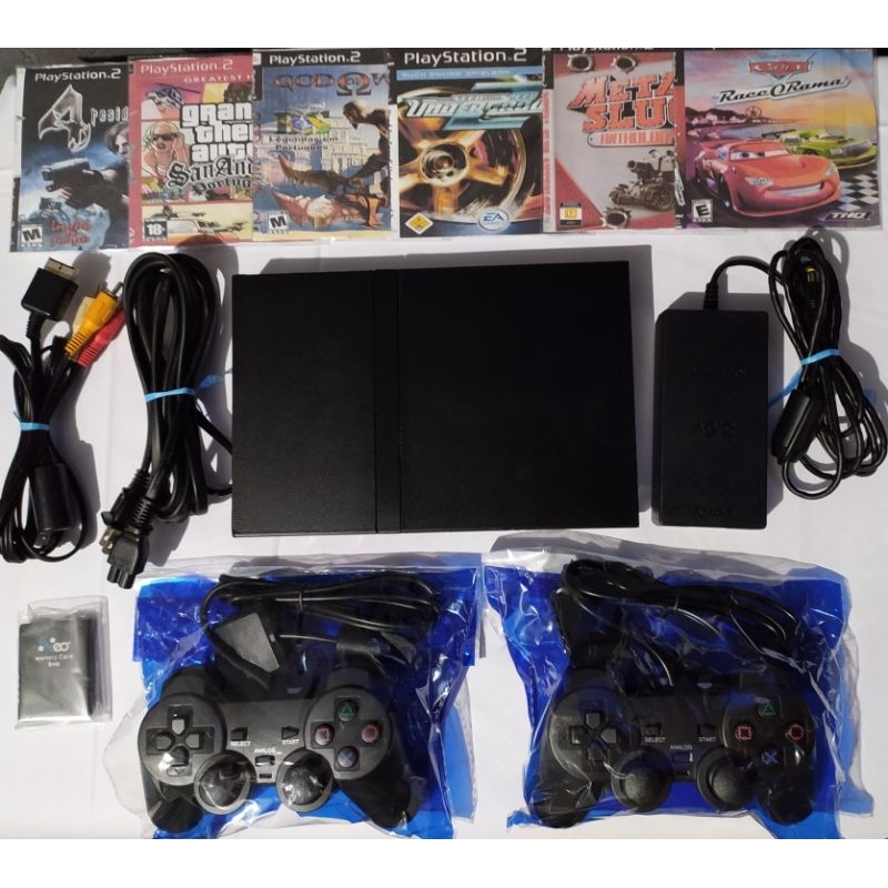 Playstation 2 (Desb Matrix ) Completo 2 controles 6 jogos Memory Card e Cabos (produto Bivolt) em Oferta na Shopee