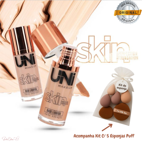 Base Líquida Skin Perfection da Uni Makeup - Original em Oferta na Shopee