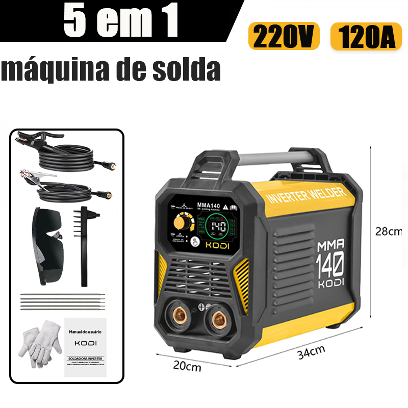 110V/220V Máquina Solda Inversora Profissional Mini máquina de solda digital 120-160 MMA D13
