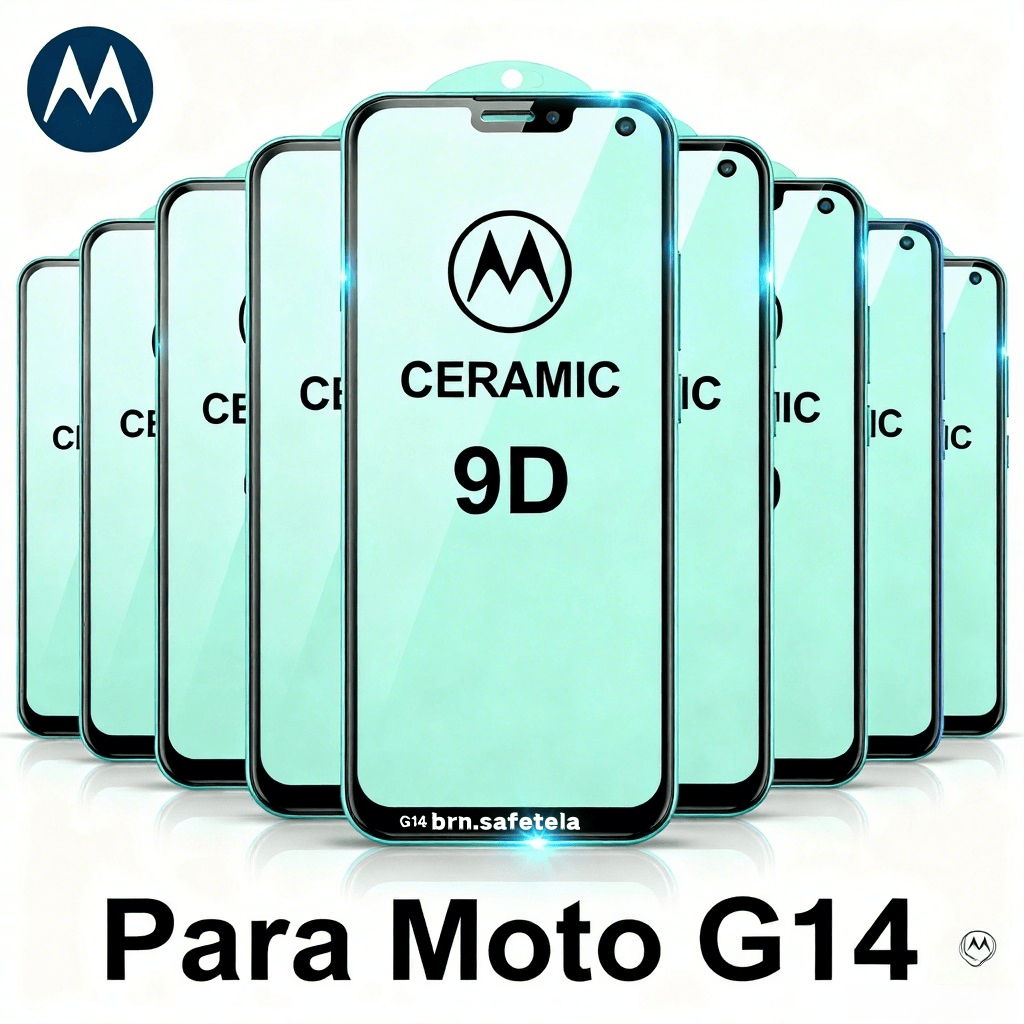 Kit 1/2/3pçs Película Cerâmica Flexível 9D Premium para Moto G04 G14 G24 G34 G54 G84 - Proteção Total na Tela