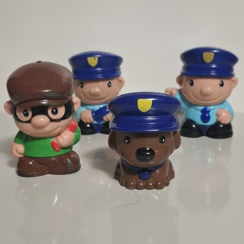 4 bonecos Mega City Police Station Keenway