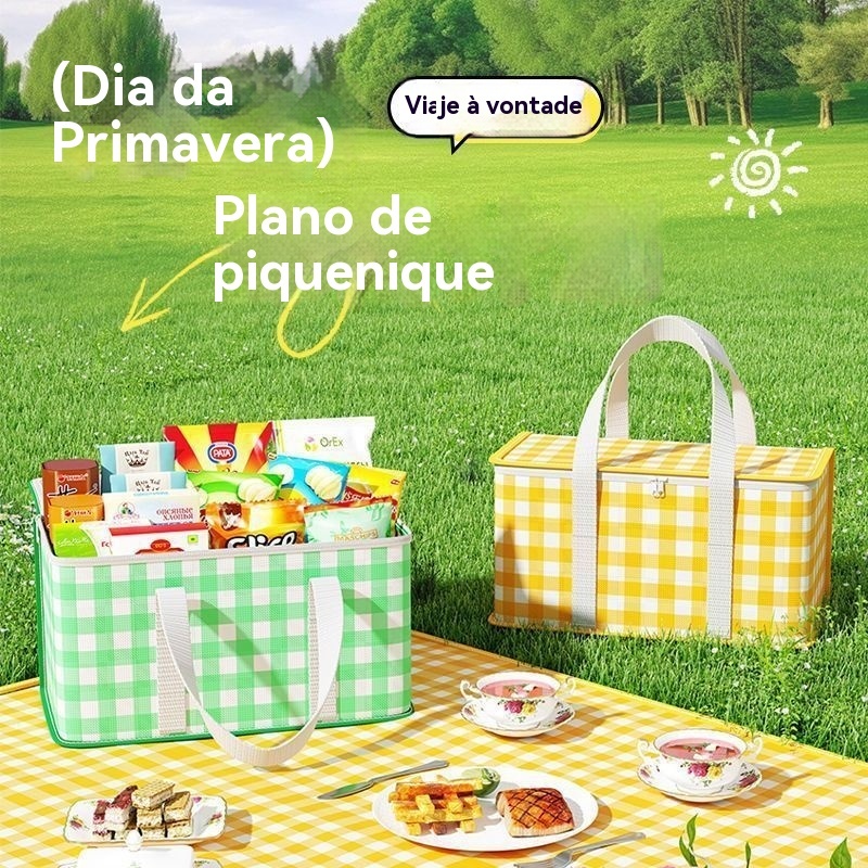 Bolsa De Camping Com Capacidade Extra Grande Perfeita Para Piqueniques E Refeições Ao Ar Livre