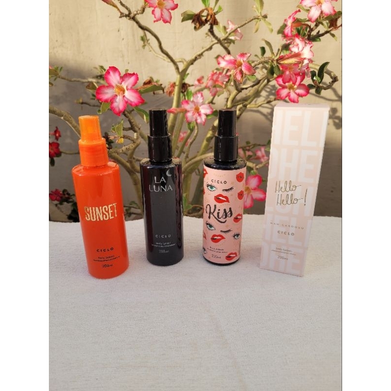 Body Splash Ciclo Hello, La Luna, Kiss ou Sunset 200ml