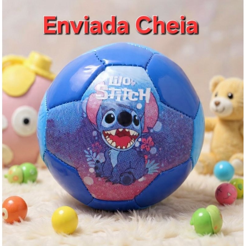Mini Bola Infantil Couro Sintético Stich