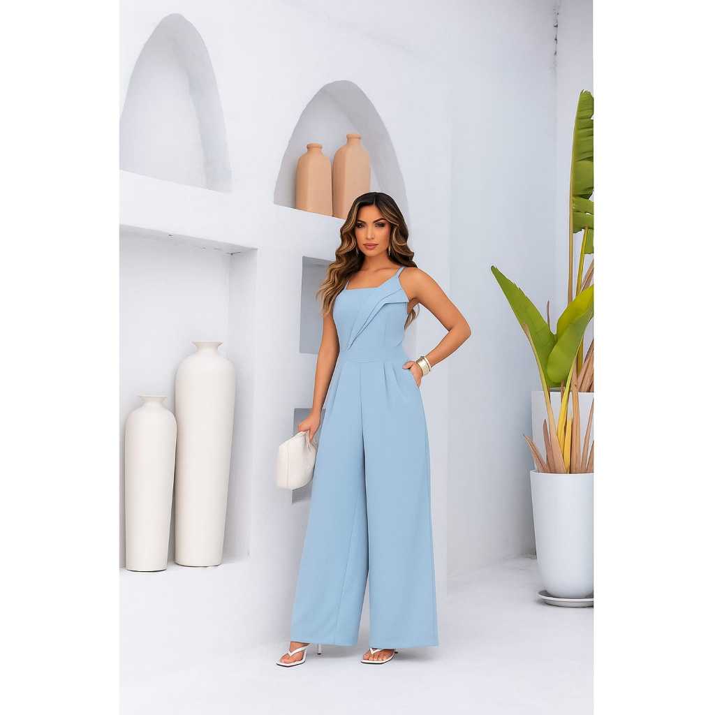 Macacão feminino elengate com bojo