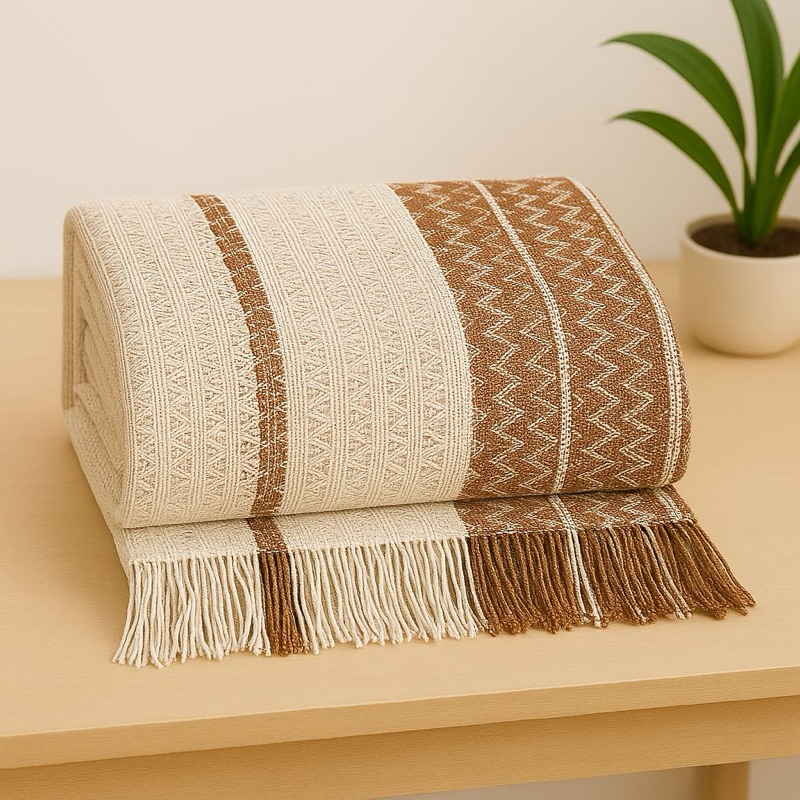 Manta para Sofá Luxo King Gigante 2,55×270 Decorativa Premium Algodão Capa Protetora Grande Elegante