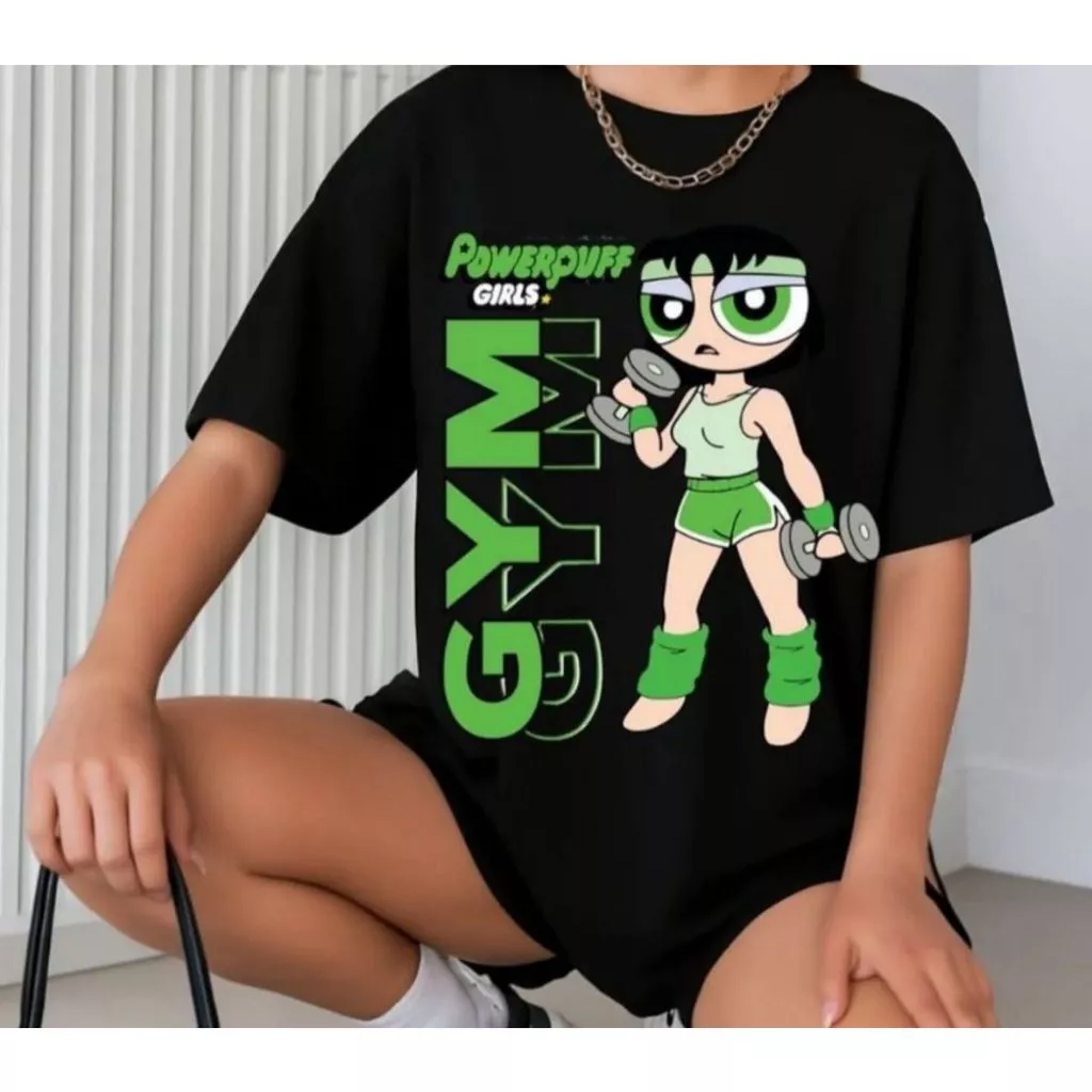 Camiseta Gym Meninas Superpoderosas Academia Moda Fitnes Estampa Estilosas — imagem 1