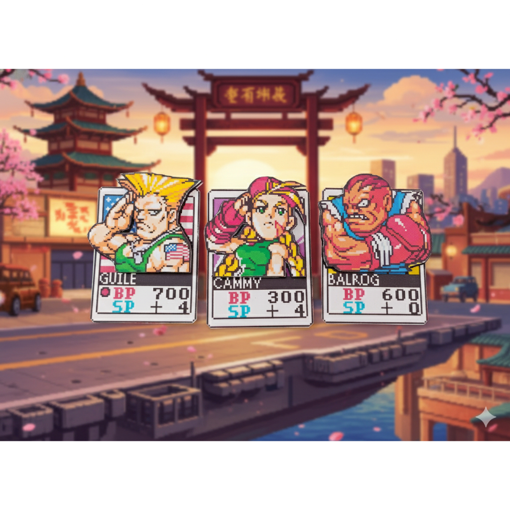 Pack de imas 3D Guile, Cammy & Balrog Street fighter 2 classico